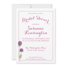 Wildblume Aquarell Rosa Brautparty