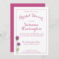 Wildblume Aquarell Rosa Brautparty