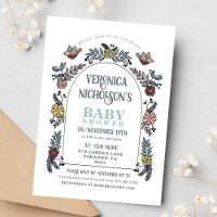 Wildblume Arch Garden Party Kinderdusche