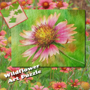 Wildblume Art Indian Blanket Blume Puzzle