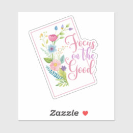 Wildblume auf das Gute fokussieren Aufkleber