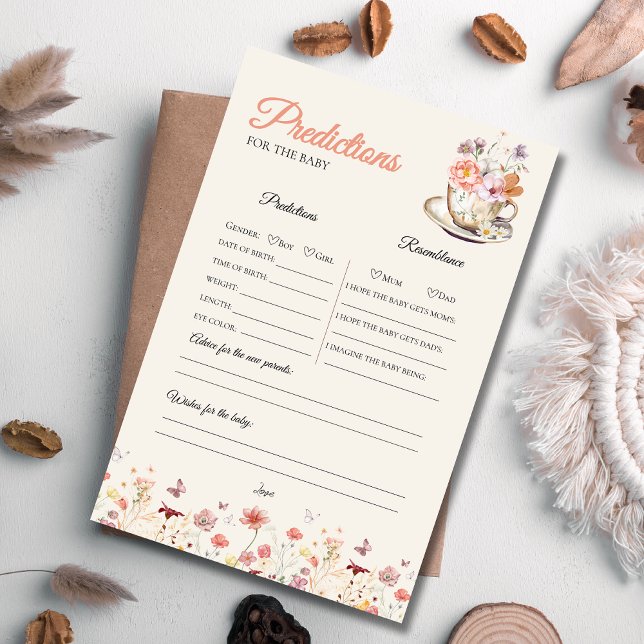 Wildblume Baby Braut Tee Party Vorhersage (Von Creator hochgeladen)