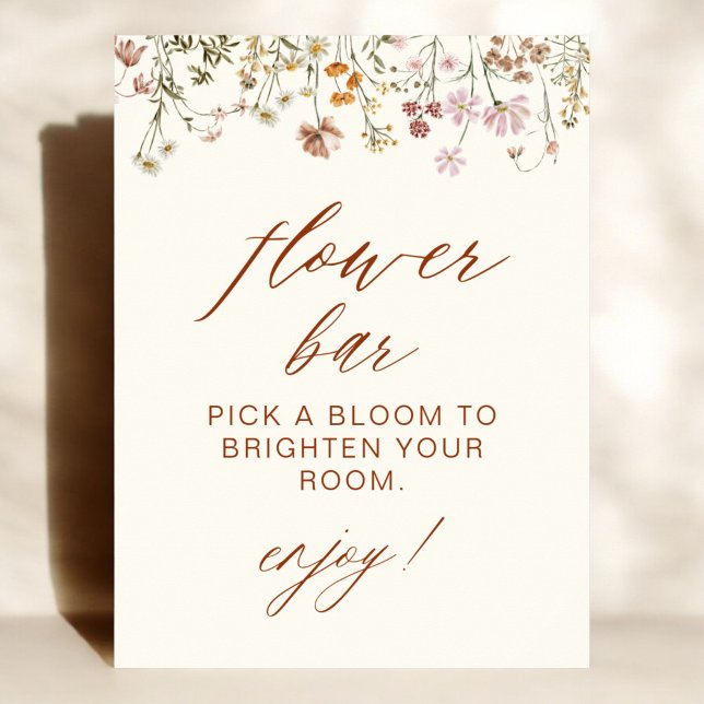 Wildblume Baby Dusche Blume Bar Poster (Von Creator hochgeladen)