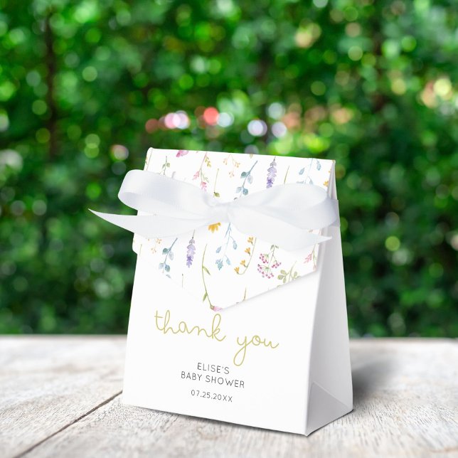 Wildblume Baby Dusche Vielen Dank Geschenkschachtel (Von Creator hochgeladen)