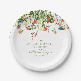 Wildblume Baby Duschpapier Teller