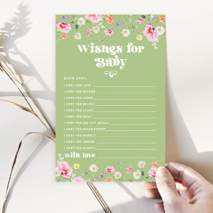 Wildblume Baby Duschwünsche für Kleinkinder