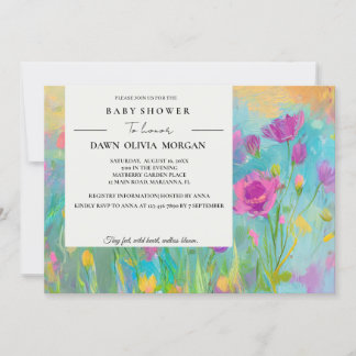 WILDBLUME BABY FLORAL BABY SHOWER EINLADUNG