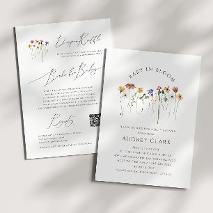 Wildblume Baby im Blut   Alle in einer Babydusche Einladung