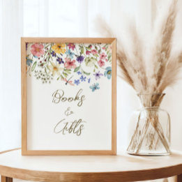Wildblume Baby in Bloom Baby Duschbücher Geschenke Poster