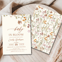 Wildblume Baby in Bloom Baby Dusche Beige