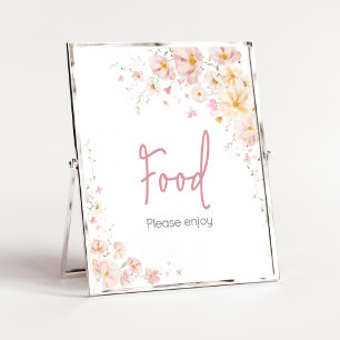 Wildblume Baby in Bloom Baby Dusche Ernährung Poster