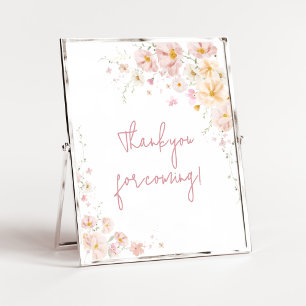 Wildblume Baby in Bloom Vielen Dank für Ihr Kommen Poster