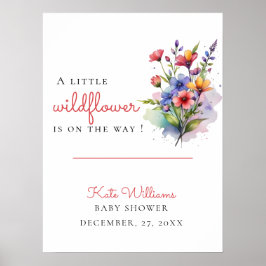 Wildblume Baby in Blüte Poster