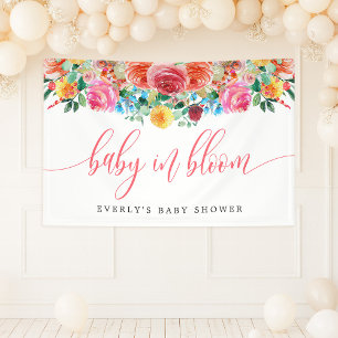 Wildblume Baby in Blütendusche Banner