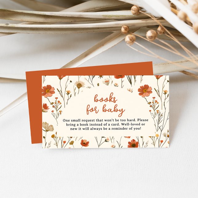 Wildblume Babyduschbücher für Kinder Begleitkarte (Von Creator hochgeladen)