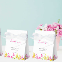 Wildblume Babydusche Blumenmotiv Box