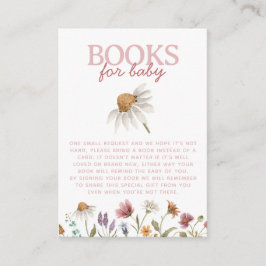 Wildblume Babydusche Buchungsanfrage Begleitkarte