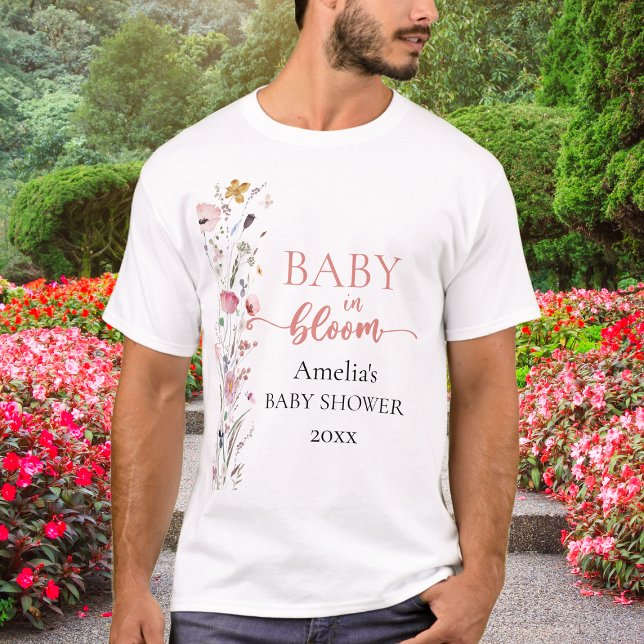 Wildblume Babydusche T-Shirt (Von Creator hochgeladen)