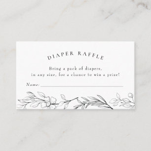 Wildblume Babyduschmaschine für Kinder Visitenkarte