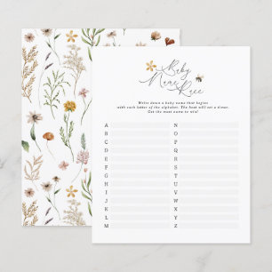 Wildblume bebenbabyname gegenüber modernem, elegan