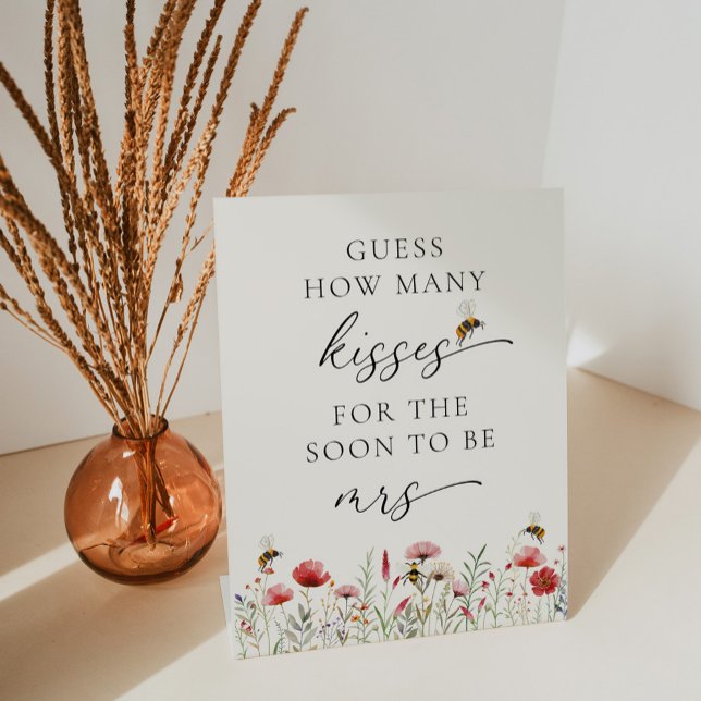 Wildblume bedeutet, wie viele Küsse zu sein Sockelschild (Von Creator hochgeladen)