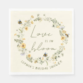 Wildblume Bee Brautparty Napkins Serviette