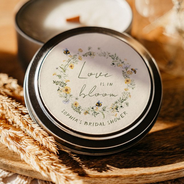 Wildblume Bee Brautparty Stickers (Von Creator hochgeladen)