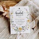 Wildblume Bee Bridal Dusche Einladungskarte Einladung<br><div class="desc">Diese schöne Brautdusche lädt zu jeder Braut ein! Editieren Sie die Informationen einfach,  um eine einzigartige Brautdusche-Einladung zu erstellen. Sehen Sie sich die gesamte Wildblume-Auflistung an,  um mehr passende Artikel zu finden!</div>