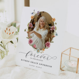 Wildblume Beerdigung für immer in unserem Herzen Sockelschild