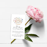 Wildblume Begleitkarte<br><div class="desc">Lass dein Special Day Blossom mit dieser Wildblume Umschließungskarte! Diese Gehäusekarte bietet atemberaubende handbemalte Aquarellblumen in lila, staubigen Blautönen und Rosa mit Salbeigrün. Egal ob Sie ein Gartenhaus oder eine gemütliche, intime Ansammlung beherbergen, diese wunderschöne Umzäunungskarte bringt Ihnen eine besondere Touch des Charmes. Finden Sie koordinierende Produkte im Watercolor Wildblume...</div>
