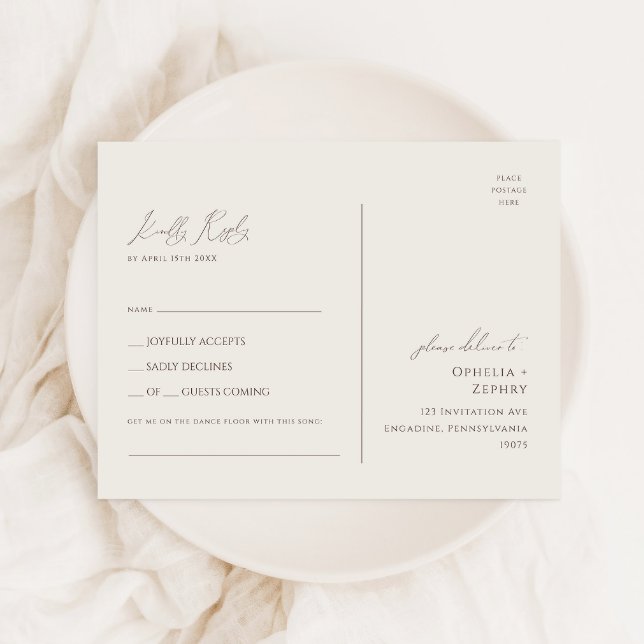 Wildblume Beige Garden Song Anfrage UAWG Postkarte (Von Creator hochgeladen)