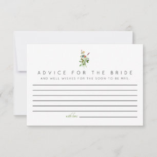Wildblume Beratung für die Bride Cards RSVP Karte
