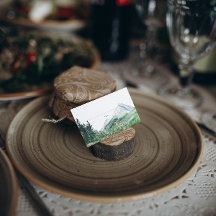 Wildblume Bergwald | Hochzeitsfeier Platzkarte