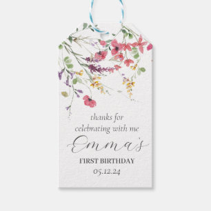 Wildblume bevorzugt Tags, moderne Wildblume bevorz Geschenkanhänger