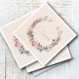 Wildblume Birthday Elegant Serviette