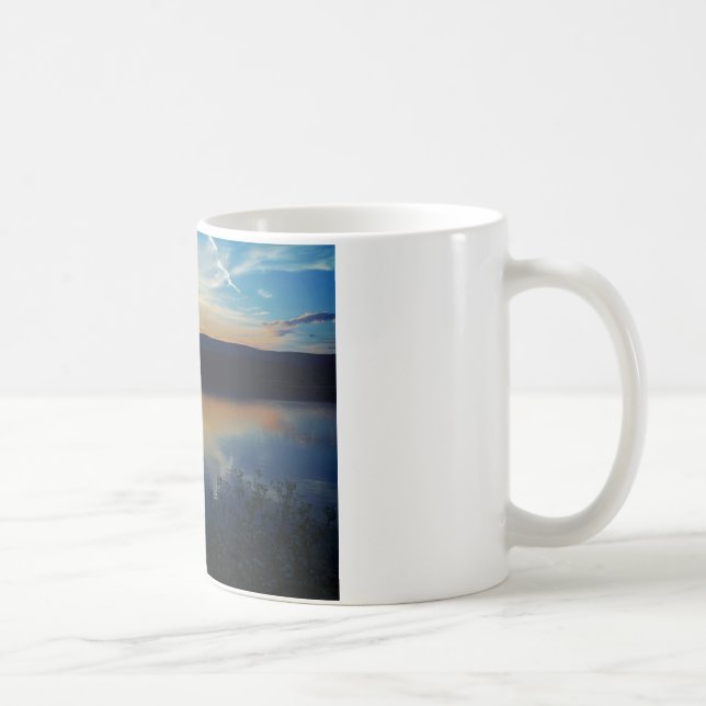Wildblume, Blauer Sonnenuntergang Kaffeetasse (Rechts)