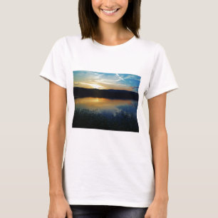 Wildblume, Blauer Sonnenuntergang T-Shirt