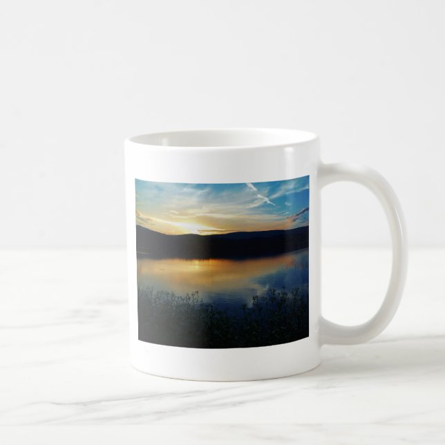 Wildblume, Blauer Sonnenuntergang Tasse (Rechts)