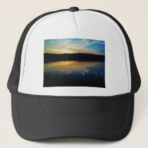 Wildblume, Blauer Sonnenuntergang Truckerkappe