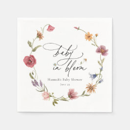Wildblume Bloom Baby Dusche Napkins Serviette