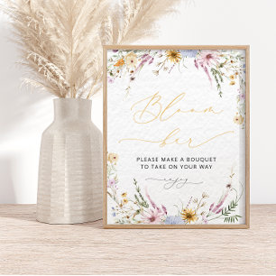 Wildblume Bloom Blume Bar Poster