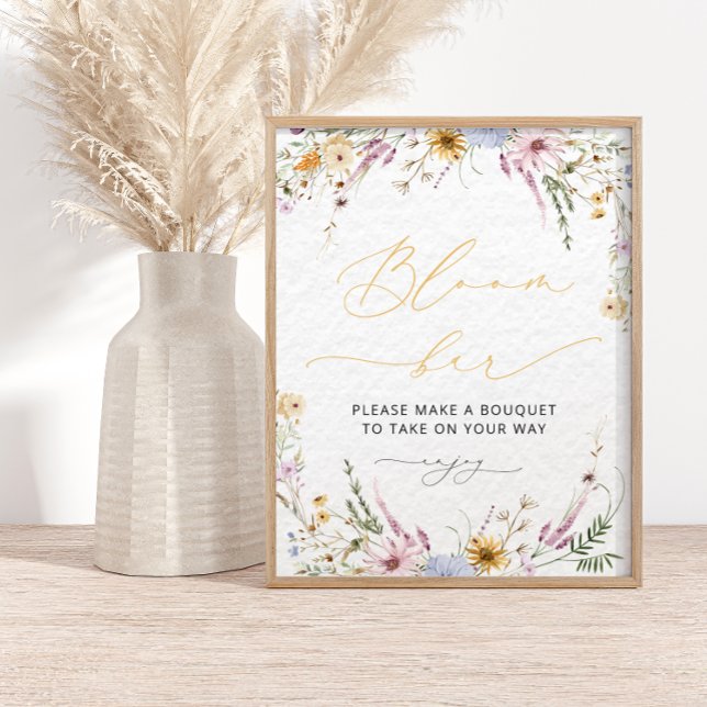 Wildblume Bloom | Blume Bar Poster (Von Creator hochgeladen)