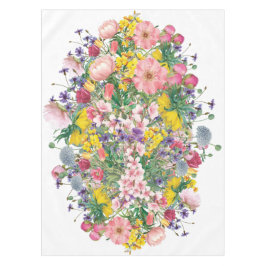 Wildblume Bloom Center Botanischer Stil Tischdecke