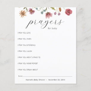 Wildblume Bloom Gebete für Baby