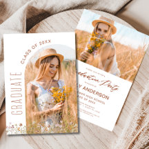 Wildblume Bloom Graduation Party Arch Foto