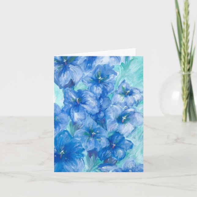 Wildblume Blue Gentian Karte (Vorderseite)