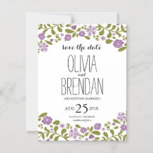 Wildblume blüht | SAVE THE DATE