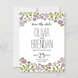 Wildblume blüht | SAVE THE DATE Magneteinladung