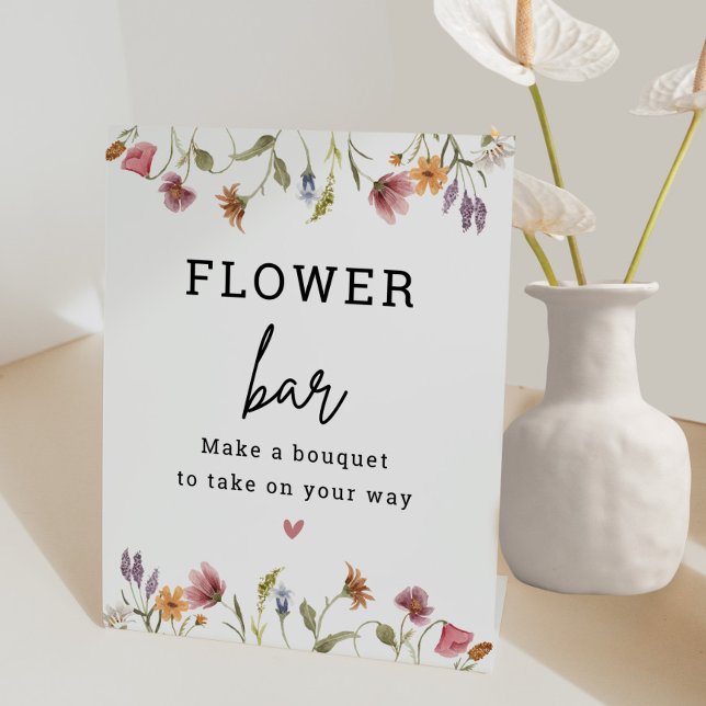 Wildblume Blume Bar Blume Station Signieren Sockelschild (Von Creator hochgeladen)