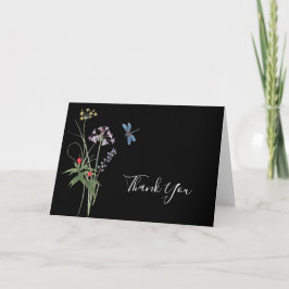 Wildblume Blume Bridal Vielen Dank Karte